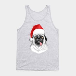 christmas pug Tank Top